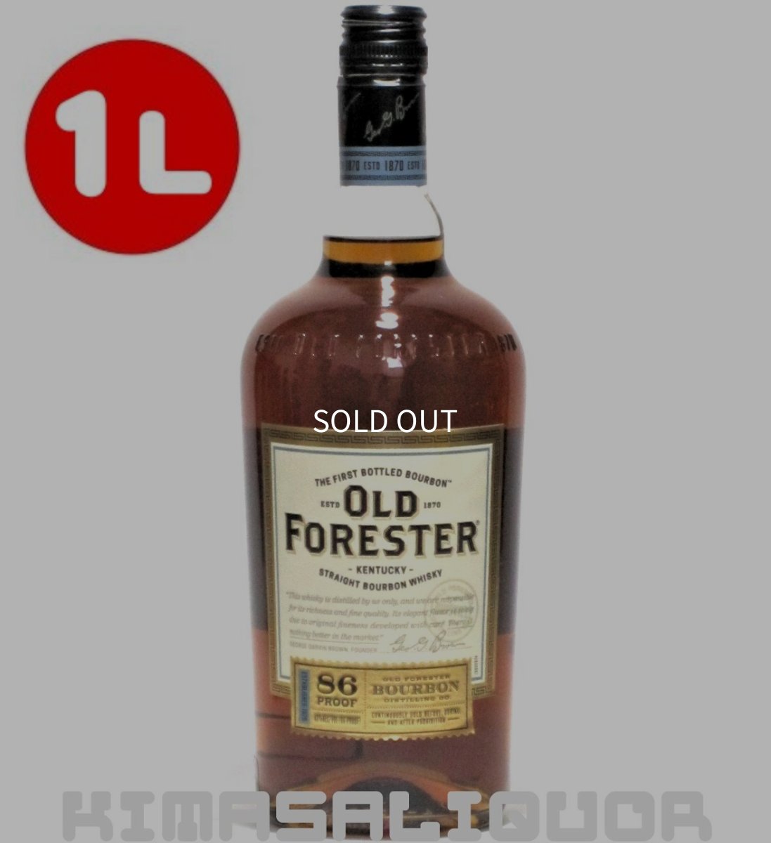画像1: オールドフォレスター 並行品 43度 1000ml (1L) (1)