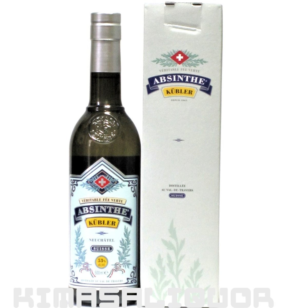 画像1: [特価] アブサン キュブラー ヌシャテル 正規品 箱付き 53度 500ml (1)