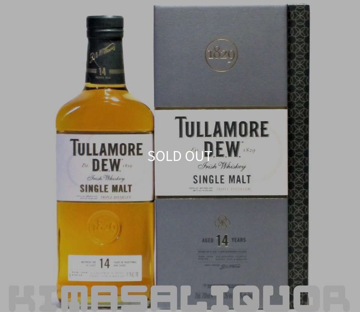 画像1: タラモアデュー シングルモルト 14年 並行品 箱付き 41.3度 700ml (1)