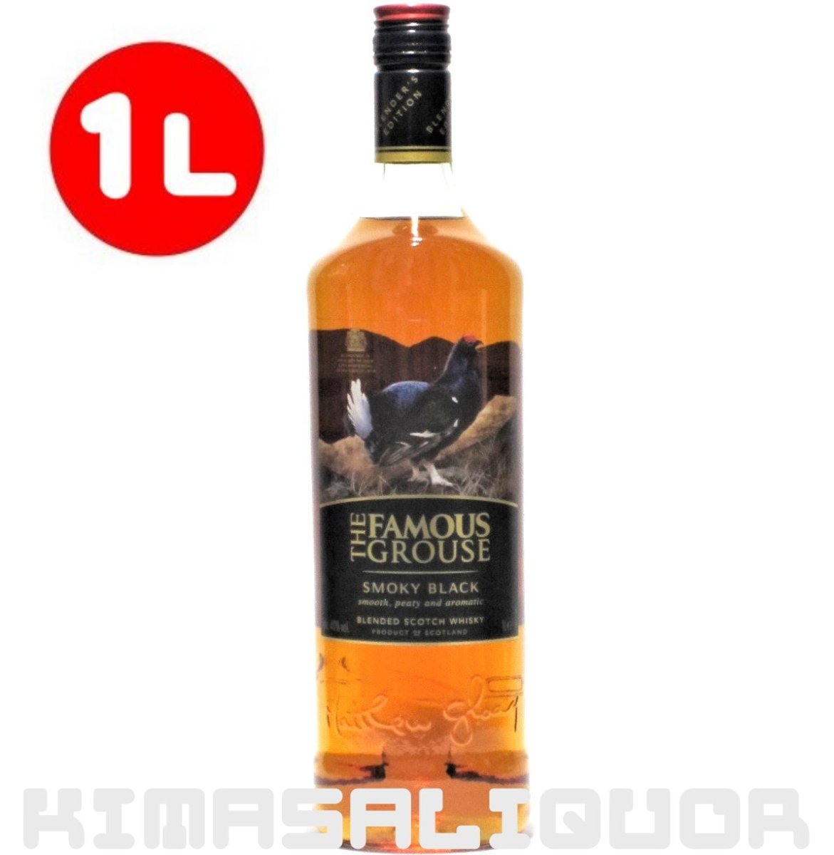 画像1: [特価] フェイマスグラウス スモーキーブラック 並行品 40度 1000ml (1L) (1)