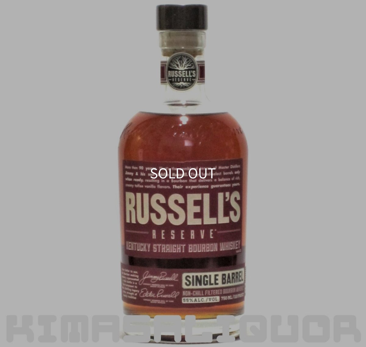 画像1: ワイルドターキー ラッセルズリザーブ シングルバレル 正規品 55度 750ml (1)