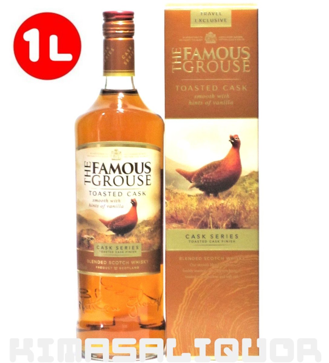 画像1: [特価] フェイマスグラウス トースティッドカスク 並行品 40度 1000ml (1L) (1)
