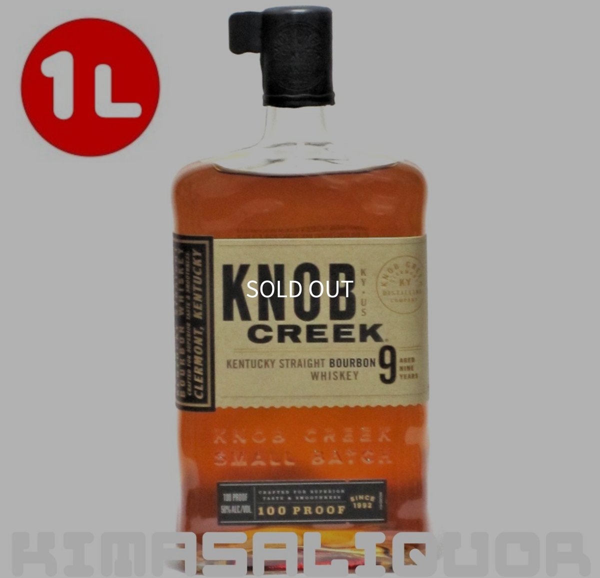 画像1: ノブクリーク 9年 並行品 50度 1000ml (1L) (1)