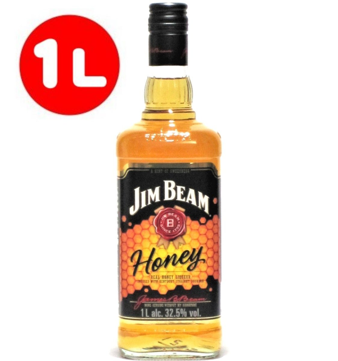 画像1: ジムビーム ハニー 並行品 32.5度 1000ml (1L) (1)