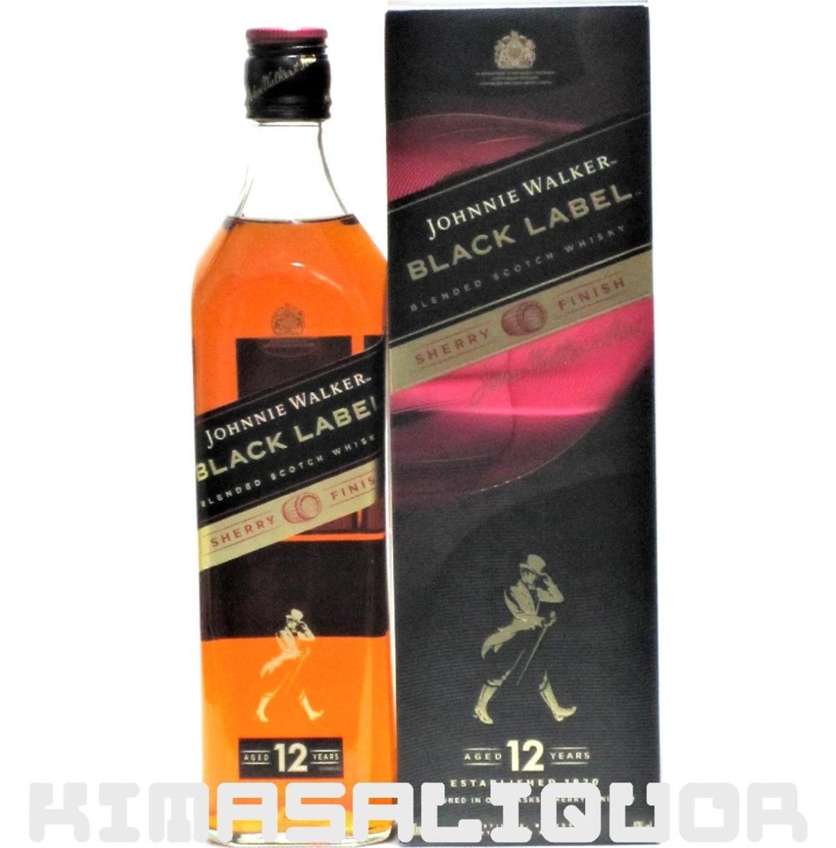 画像1: [特価] ジョニーウォーカー ブラックラベル 12年 シェリーフィニッシュ 並行品 箱付き 40度 700ml (1)