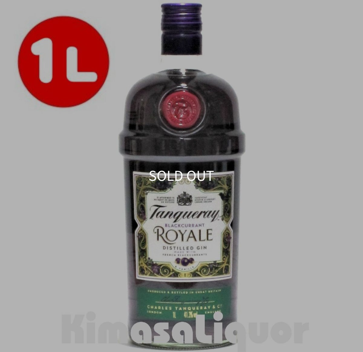 画像1: タンカレー ブラックカラント ロイヤル ジン 並行品 41.3度 1000ml (1L) (1)