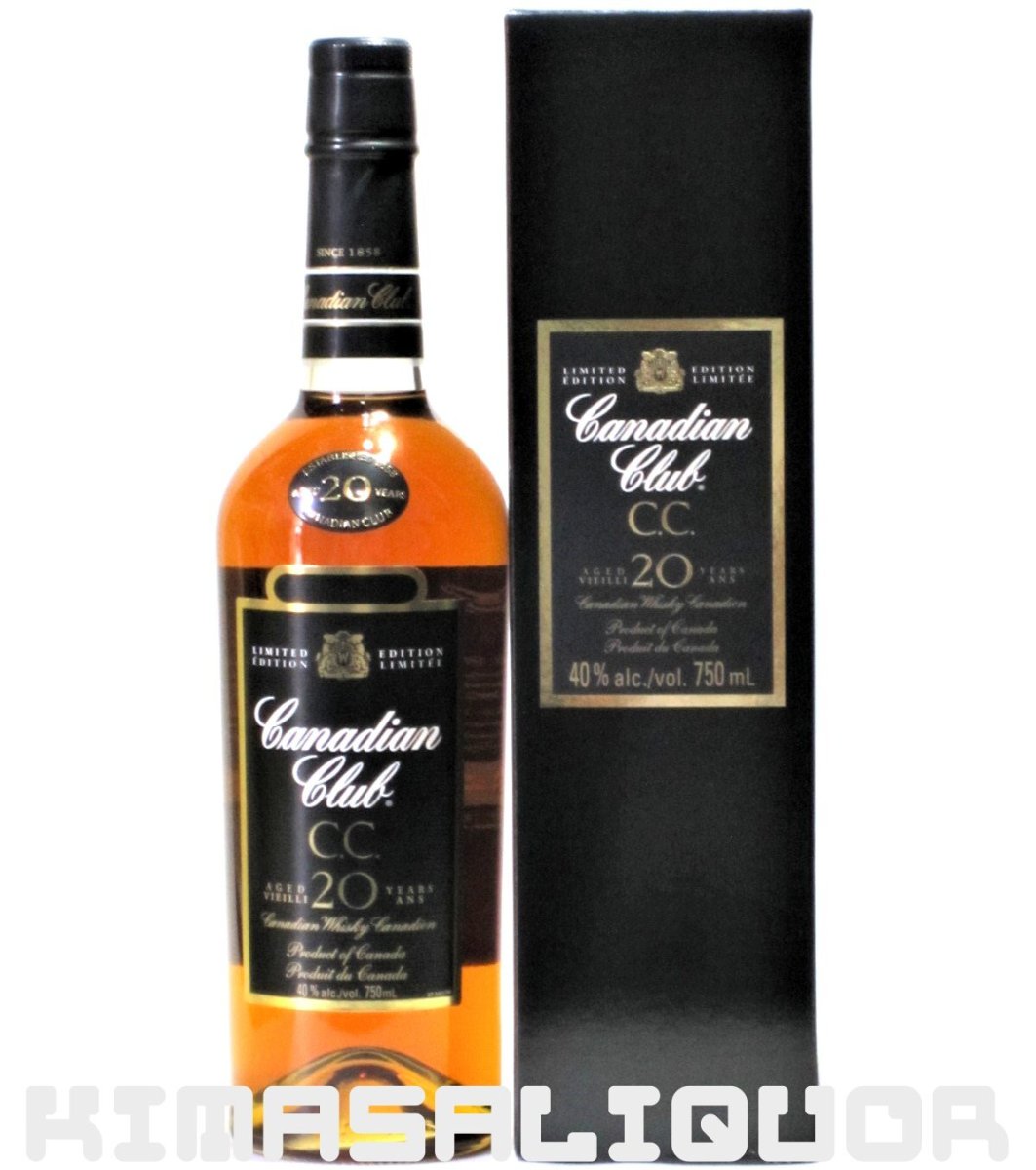 画像1: [特価] カナディアンクラブ 20年 黒ラベル 並行品 箱付き 45度 750ml (1)