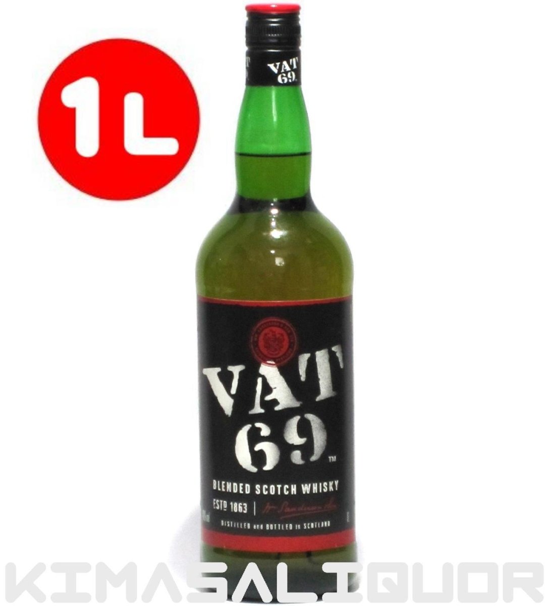 画像1: [特価] バット69 (VAT69) 玉付き 並行品 40度 1000ml (1L) (1)