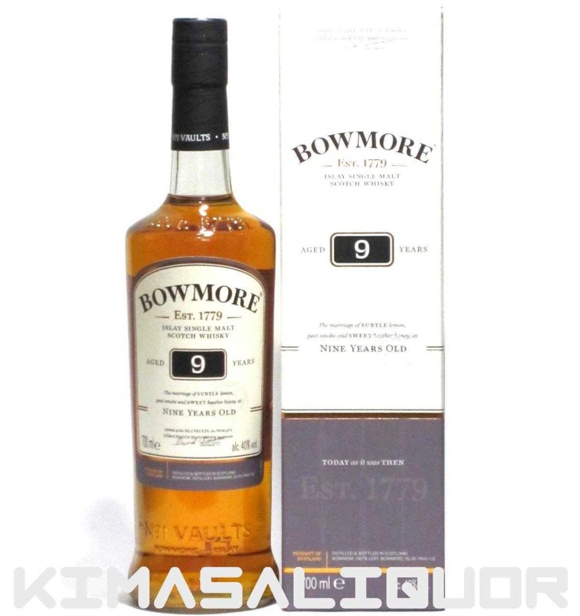 画像1: [特価] ボウモア 9年 並行品 箱付き 40度 700ml (1)