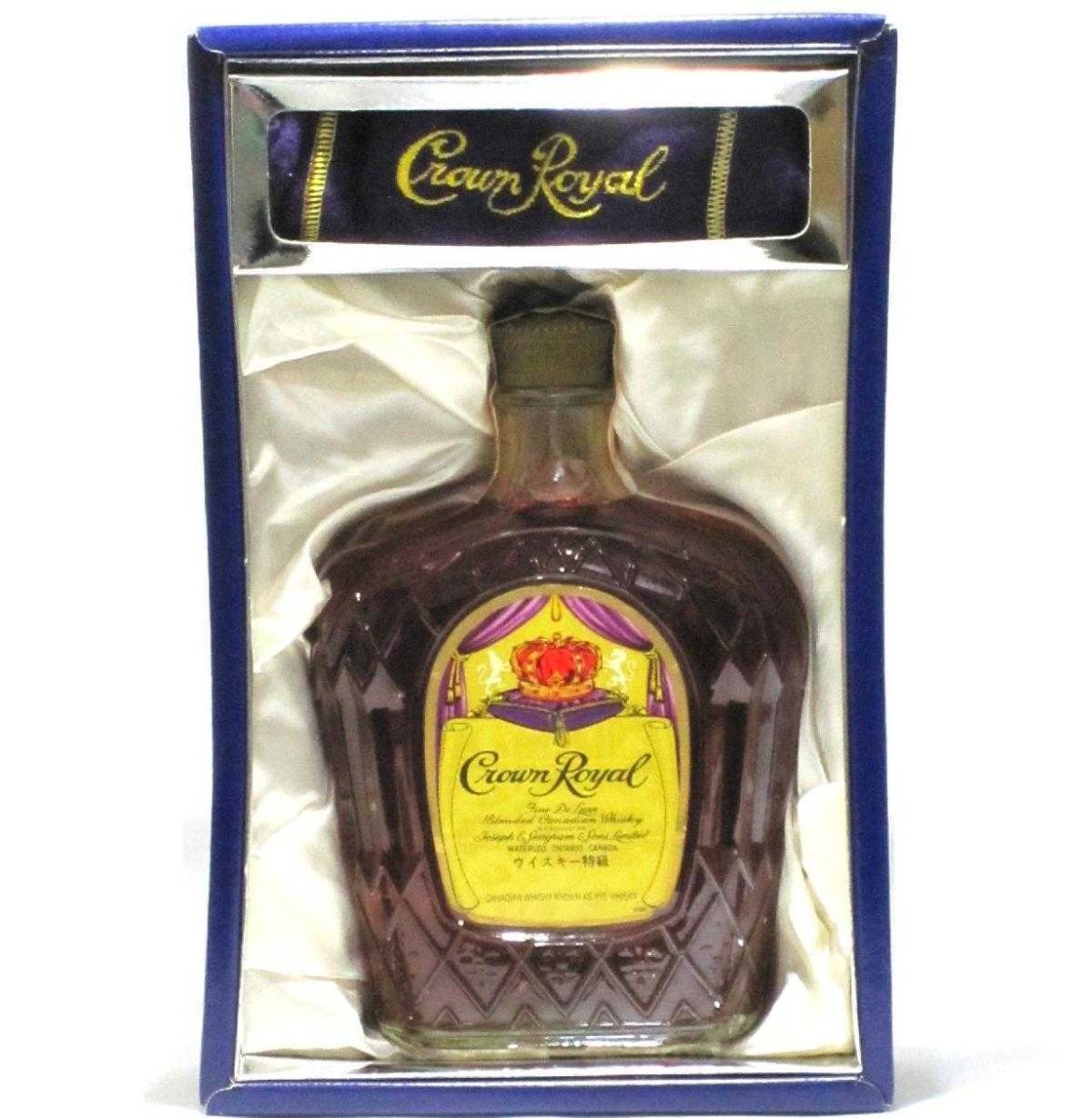 画像1: [古酒] クラウンローヤル （クラウンロイヤル）特級表示 正規品 布袋・箱付き 40度 750ml (1)