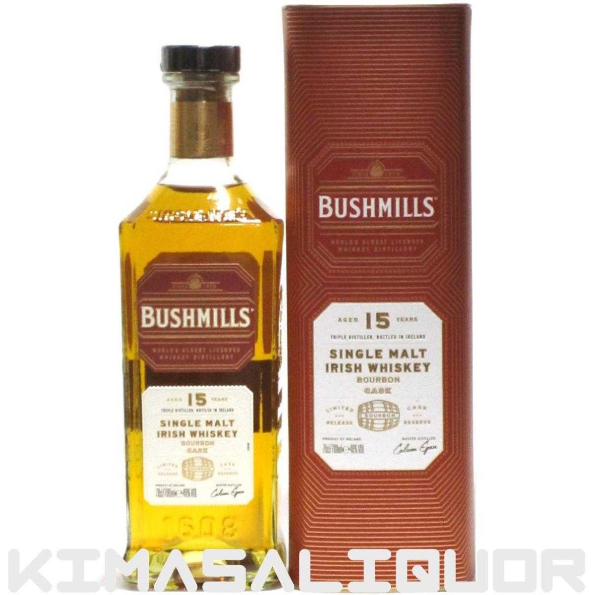 画像1: [特価] ブッシュミルズ モルト 15年 並行品 箱付き 46度 700ml (1)