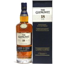 画像1: [古酒] グレンリヴェット 18年 正規品 箱付き 43度 700ml (1)