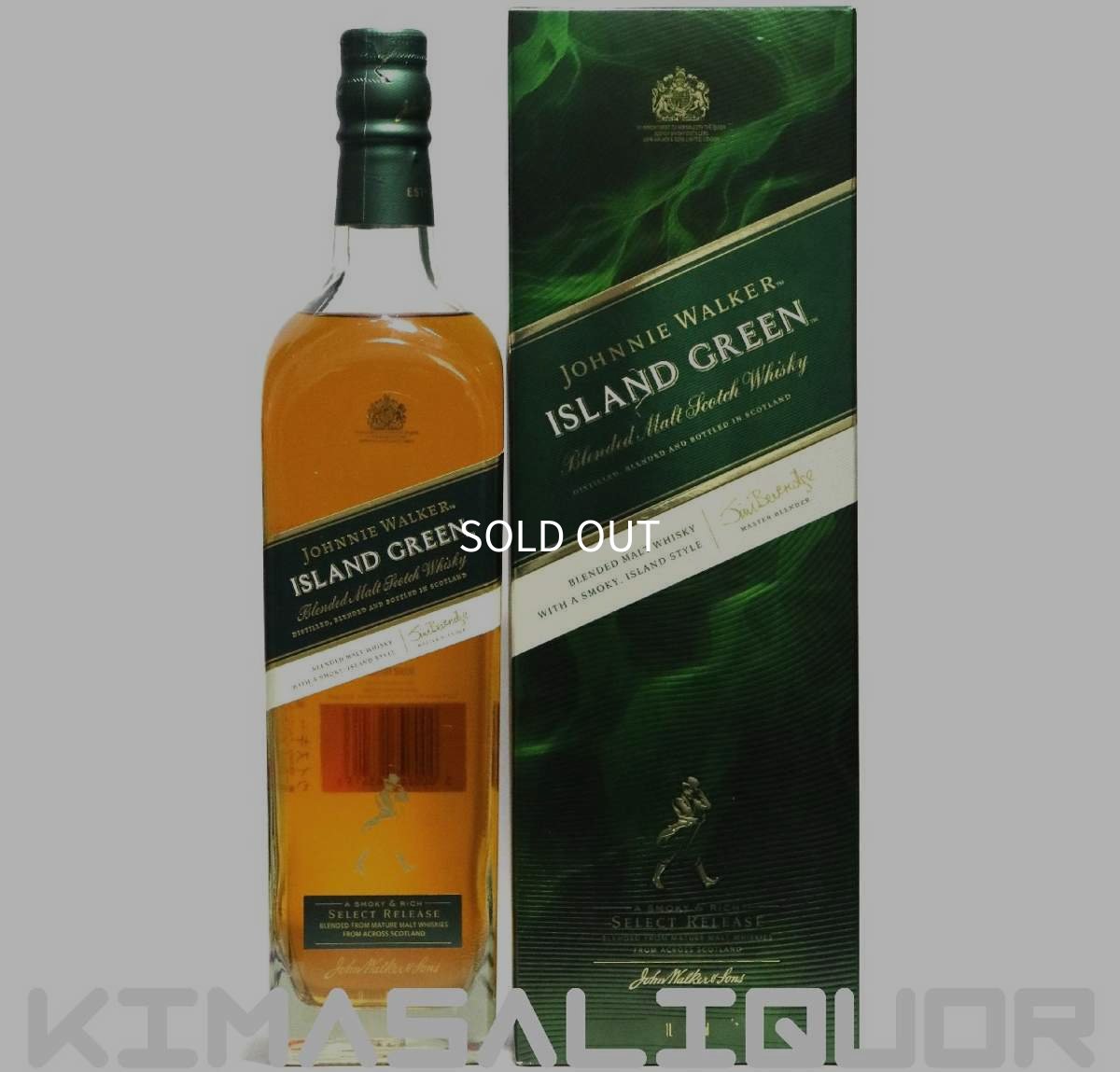 画像1: ジョニーウォーカー アイランドグリーン 並行品 箱付き 43度 1000ml (1L) (1)