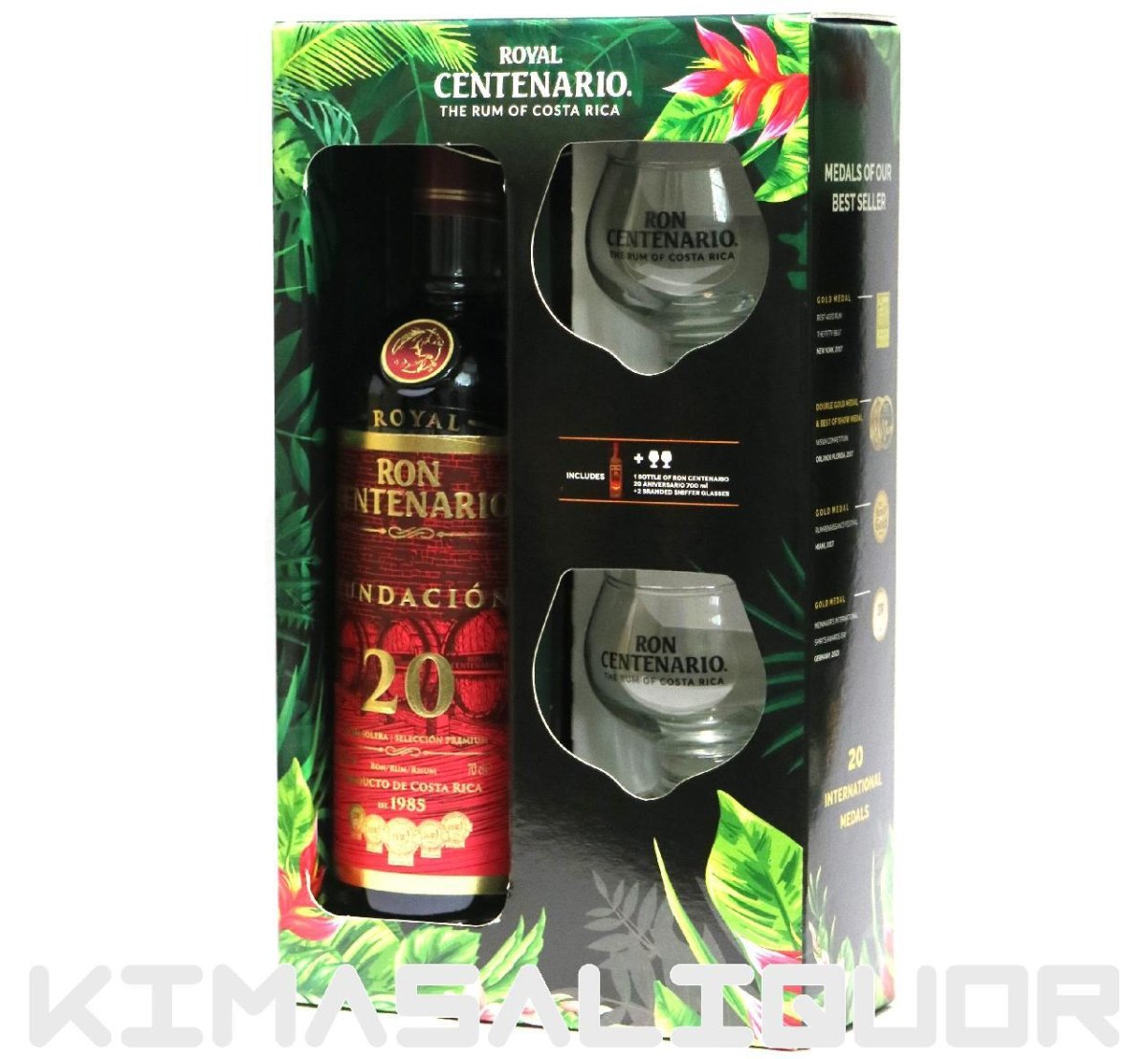 画像1: [特価] ロイヤル センテナリオ 20 フンダシオン 正規品 グラスパック 箱付き 40度 700ml (1)