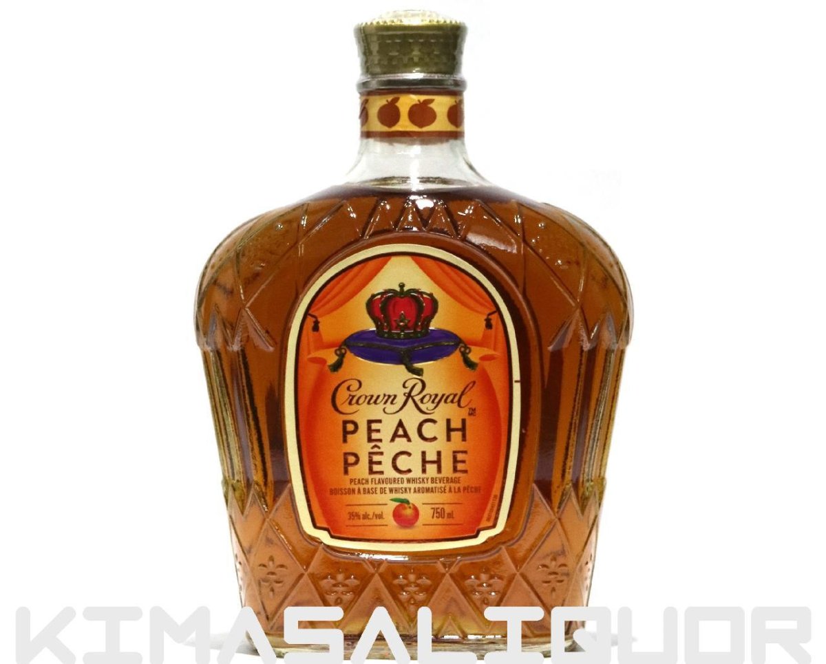 画像1: [特価] クラウンロイヤル （クラウンローヤル） ピーチ 並行品 35度 750ml (1)