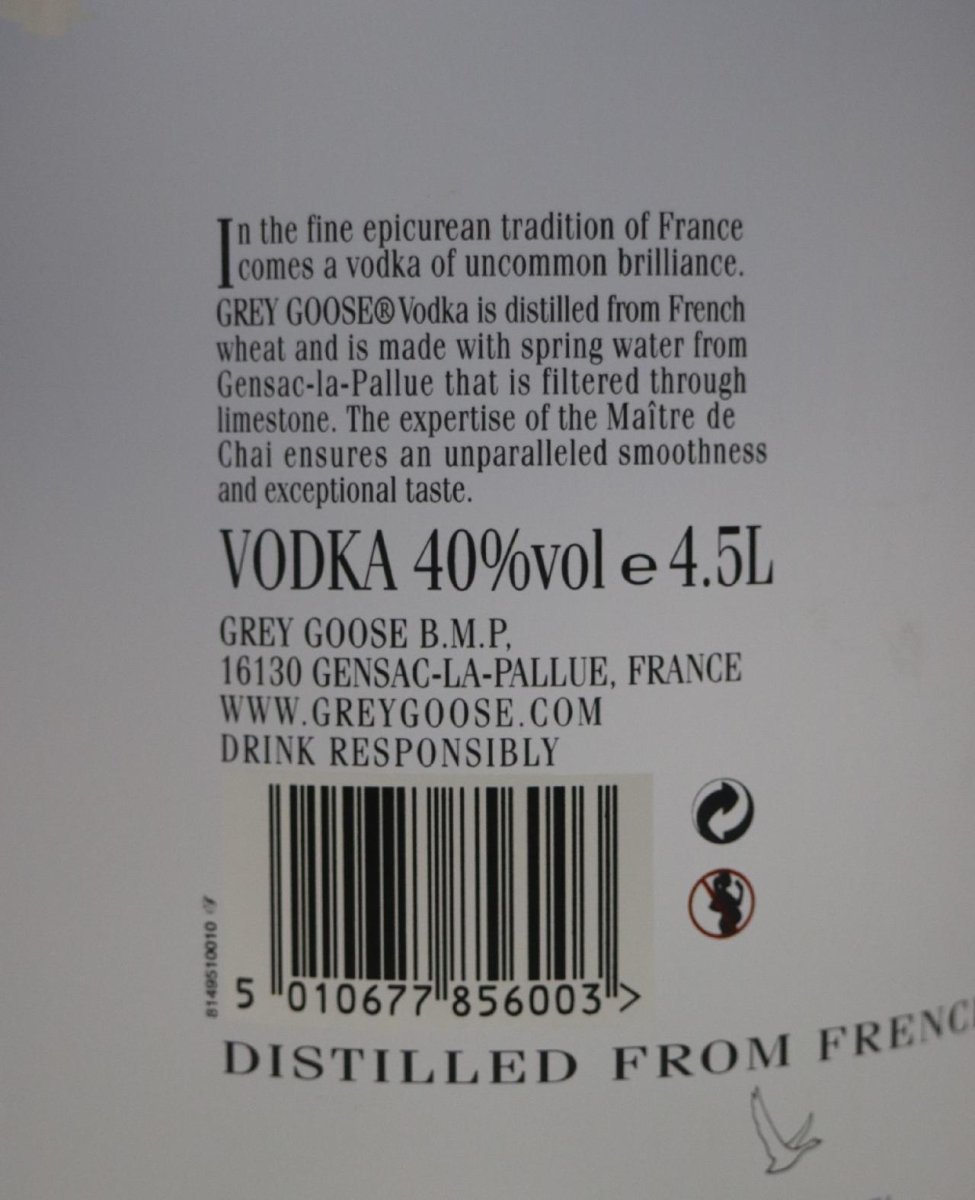 画像2: グレイグースウォッカ 並行品 40度 4500ml (4.5L) (2)