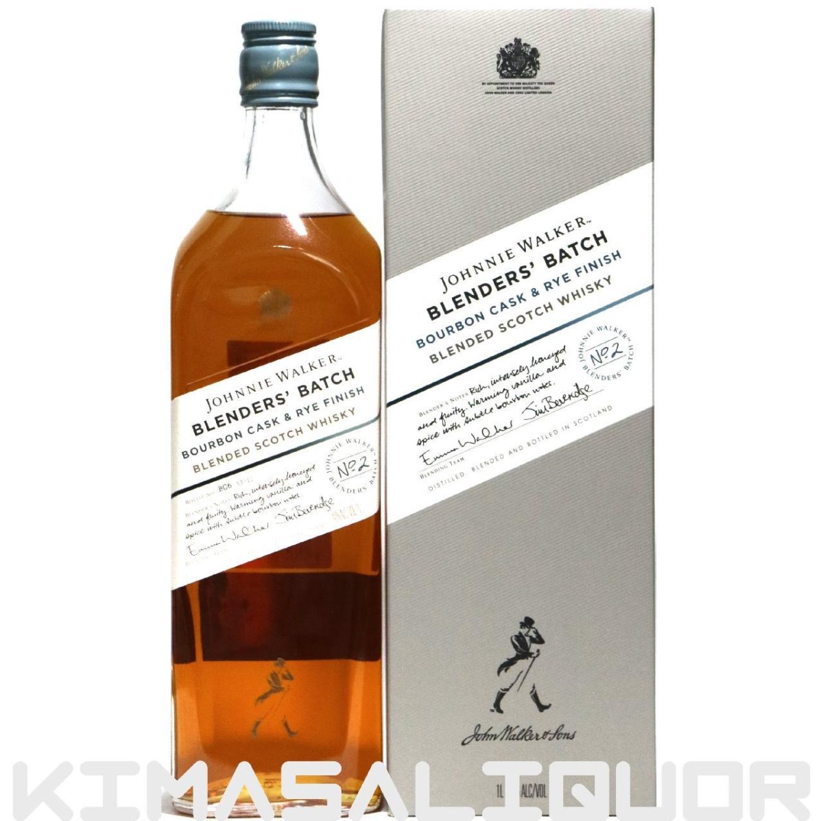 画像1: [特価] ジョニーウォーカー ブレンダーズバッチ バーボン＆ライ 並行品 箱付き 40度 1000ml (1L) (1)