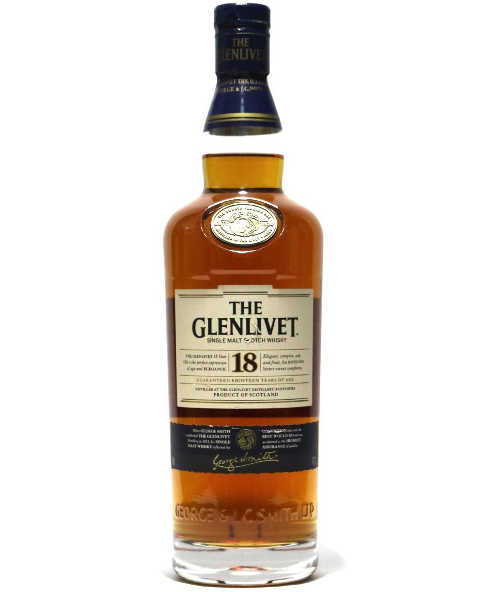 画像1: [古酒] グレンリヴェット 18年 正規品 43度 700ml (1)