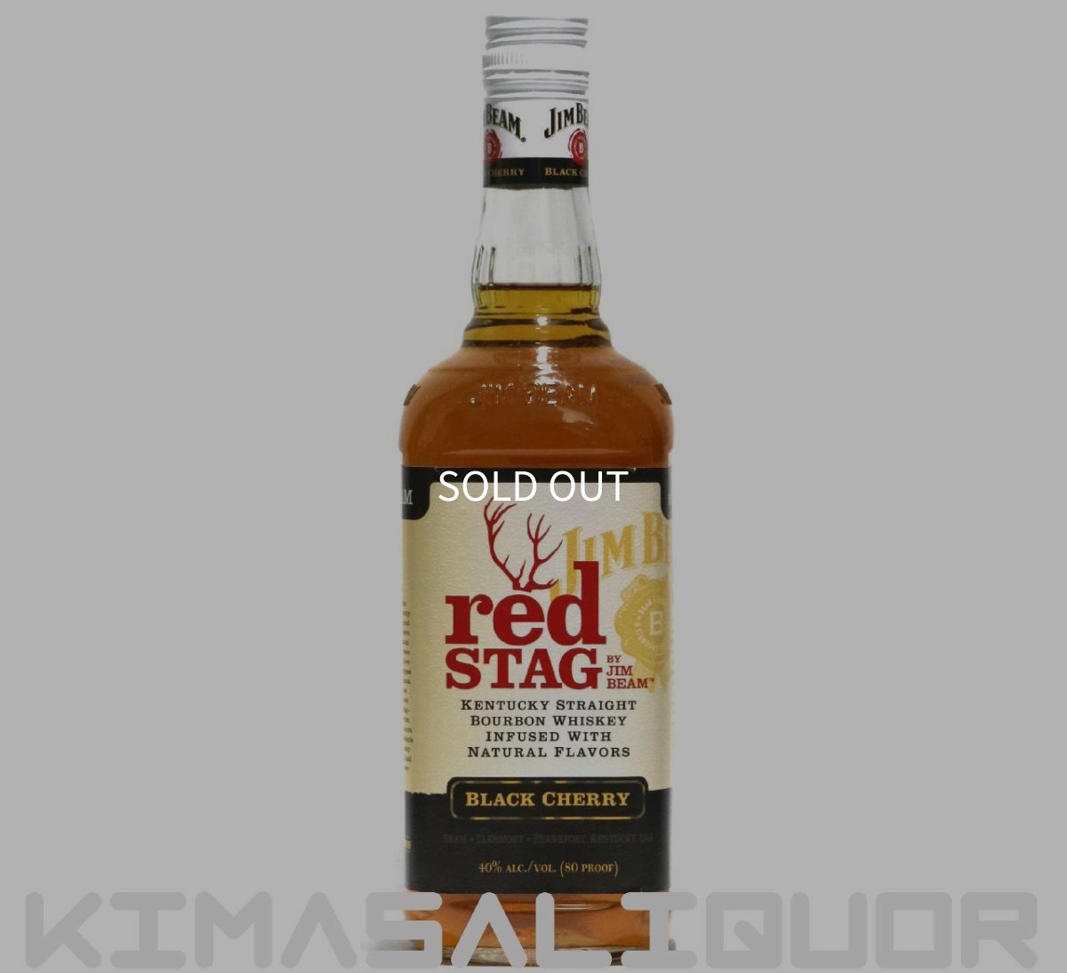 画像1: [特価] ジムビーム レッドスタッグ ブラックチェリー 並行品 40度 750ml (1)
