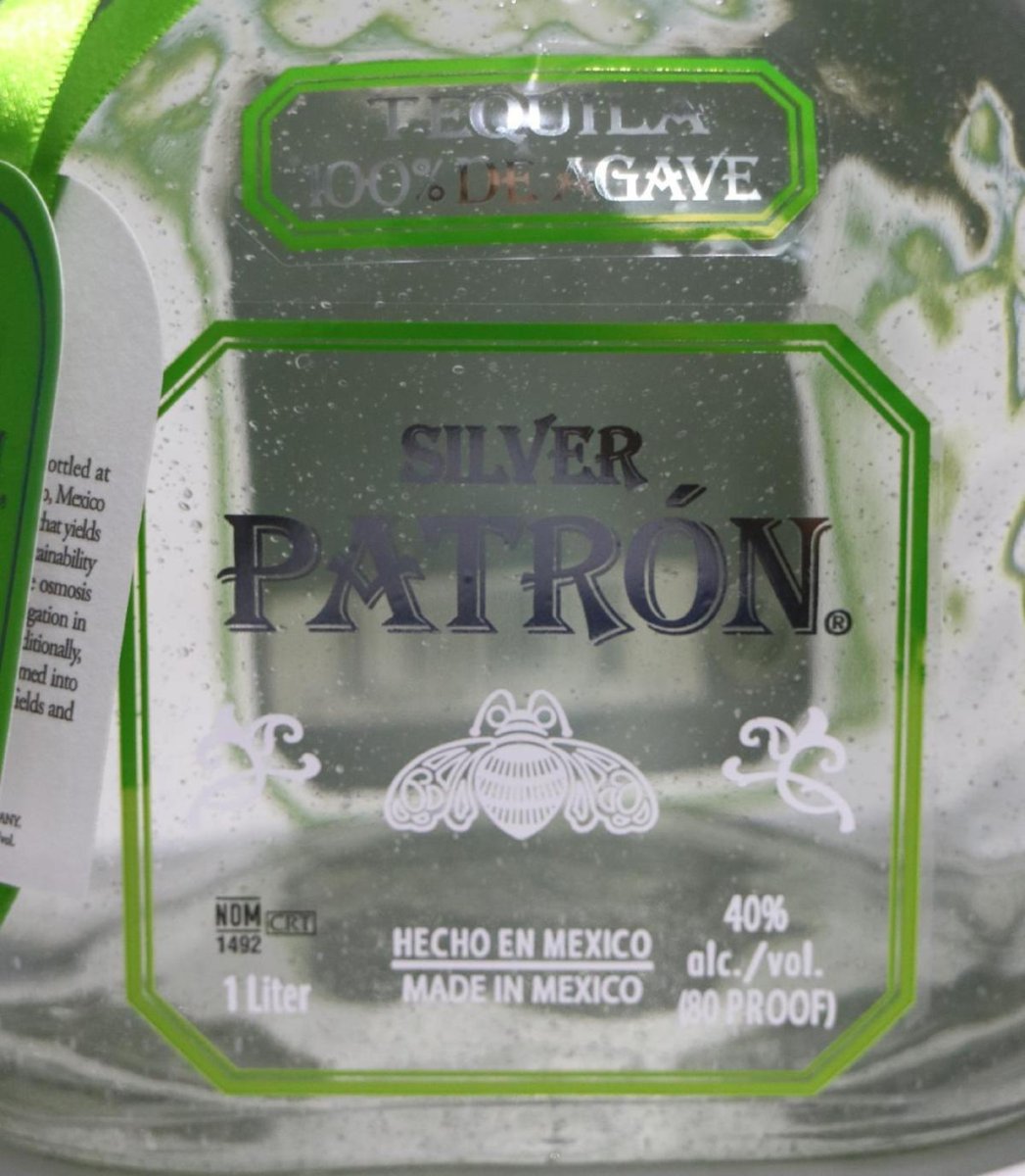 画像2: [特価] パトロン シルバー 並行品 箱付き 40度 1000ml (1L) (2)
