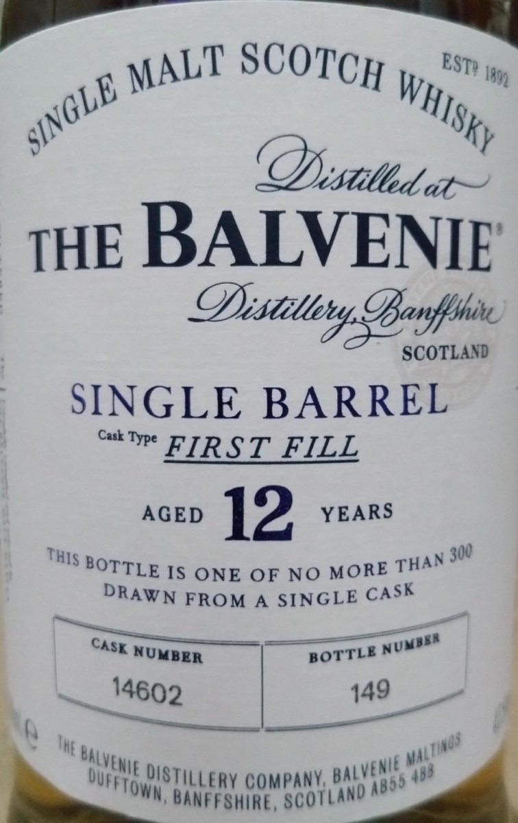画像2: [特価] ザ・バルヴェニー 12年 ファーストフィル 並行品 箱付き 47.8度 700ml (2)