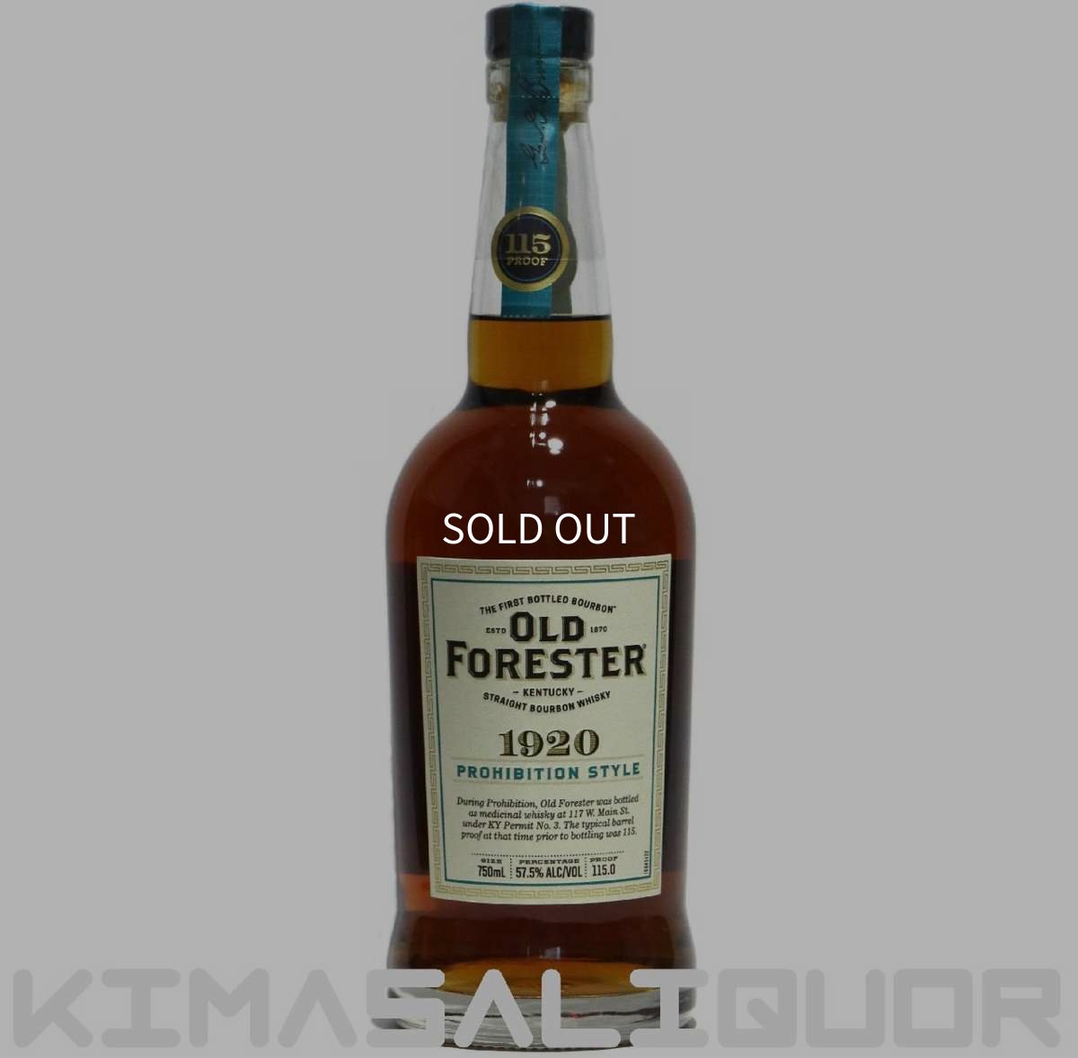 画像1: オールドフォレスター 1920 並行品 57.5度 750ml (1)