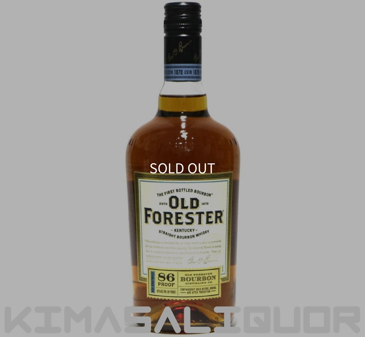 画像1: [特価] オールドフォレスター 並行品 43度 750ml (1)