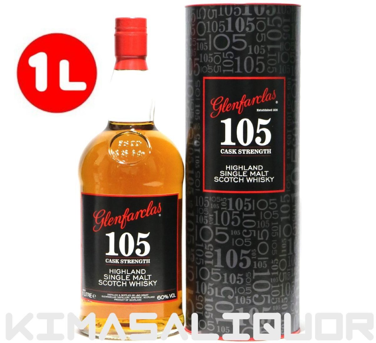 画像1: [特価] グレンファークラス 105 カスクストレングス 並行品 箱付き 60度 1000ml (1L) (1)
