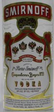 画像2: [古酒] スミノフウォッカ レッドラベル 正規品 40度 750ml (2)