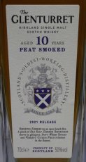 画像2: [特価] グレンタレット 10年 ピートスモークド 2021 並行品 50度 700ml (2)
