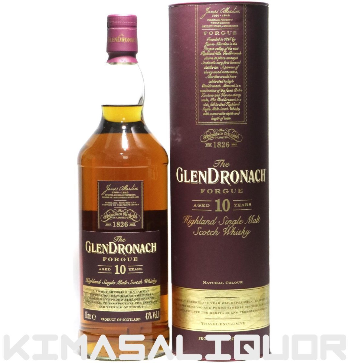 画像1: [特価] グレンドロナック 10年 フォーグ 並行品 箱付き 43度 1000ml (1L) (1)