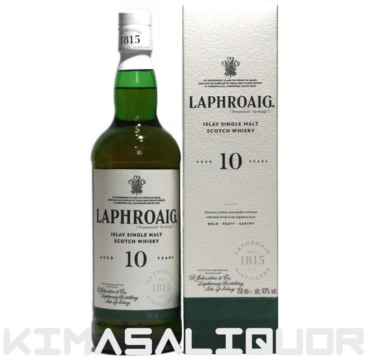 画像1: [特価] ラフロイグ 10年 並行品 箱付き 43度 750ml (1)