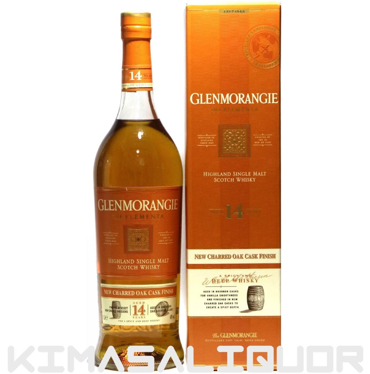 画像1: [特価] グレンモーレンジ 14年 エレメンタ 並行品 箱付き 43度 1000ml (1L) (1)