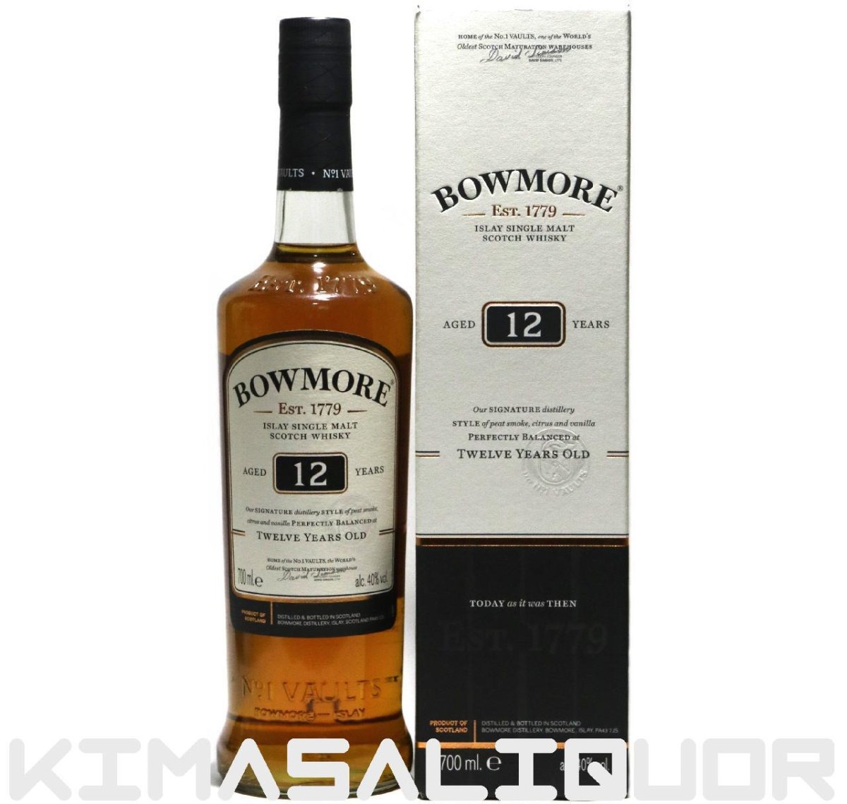 画像1: [特価] ボウモア 12年 並行品 箱付き 40度 700ml (1)