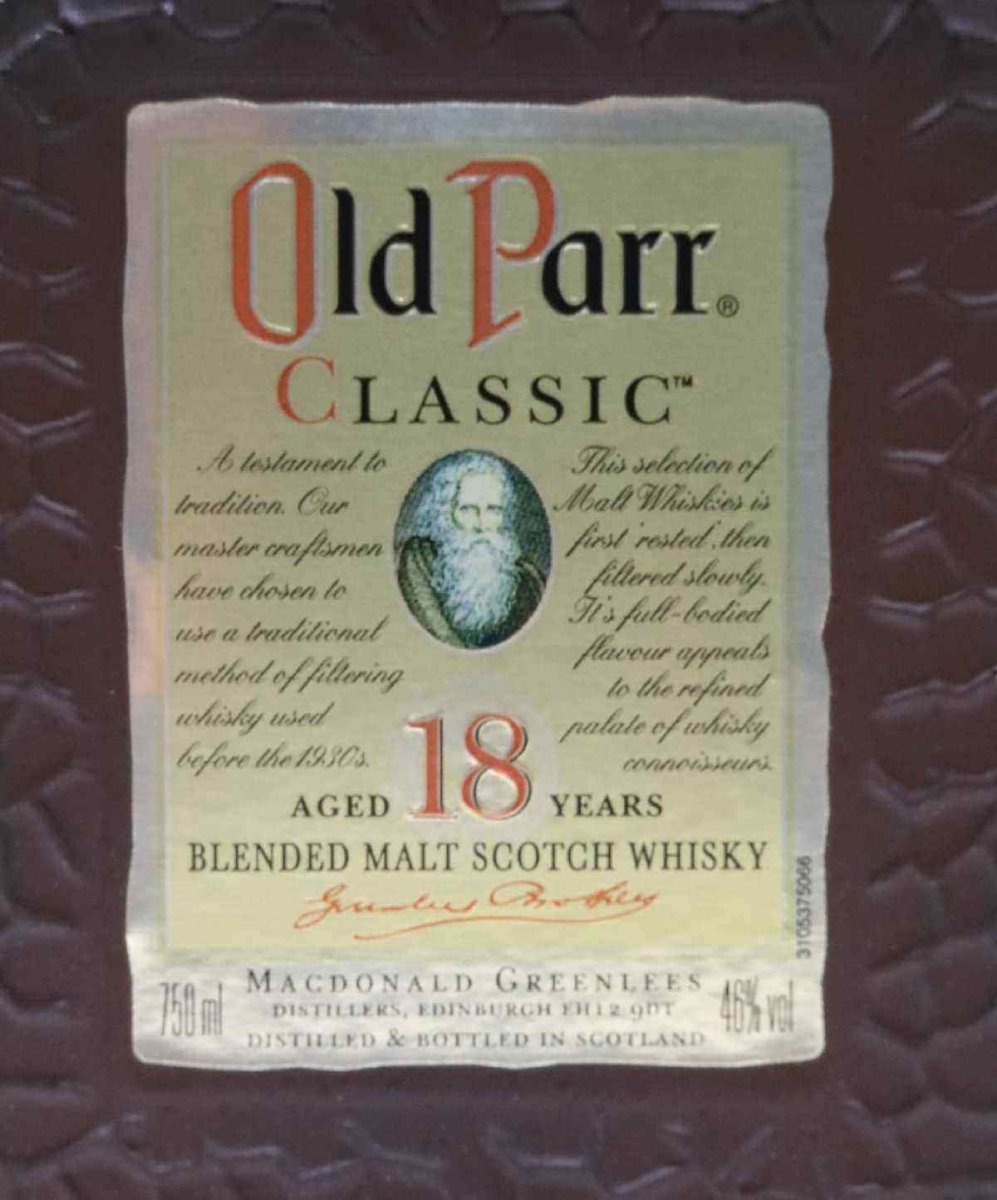 画像2: [古酒] オールドパー クラシック 18年 正規品 46度 750ml (2)