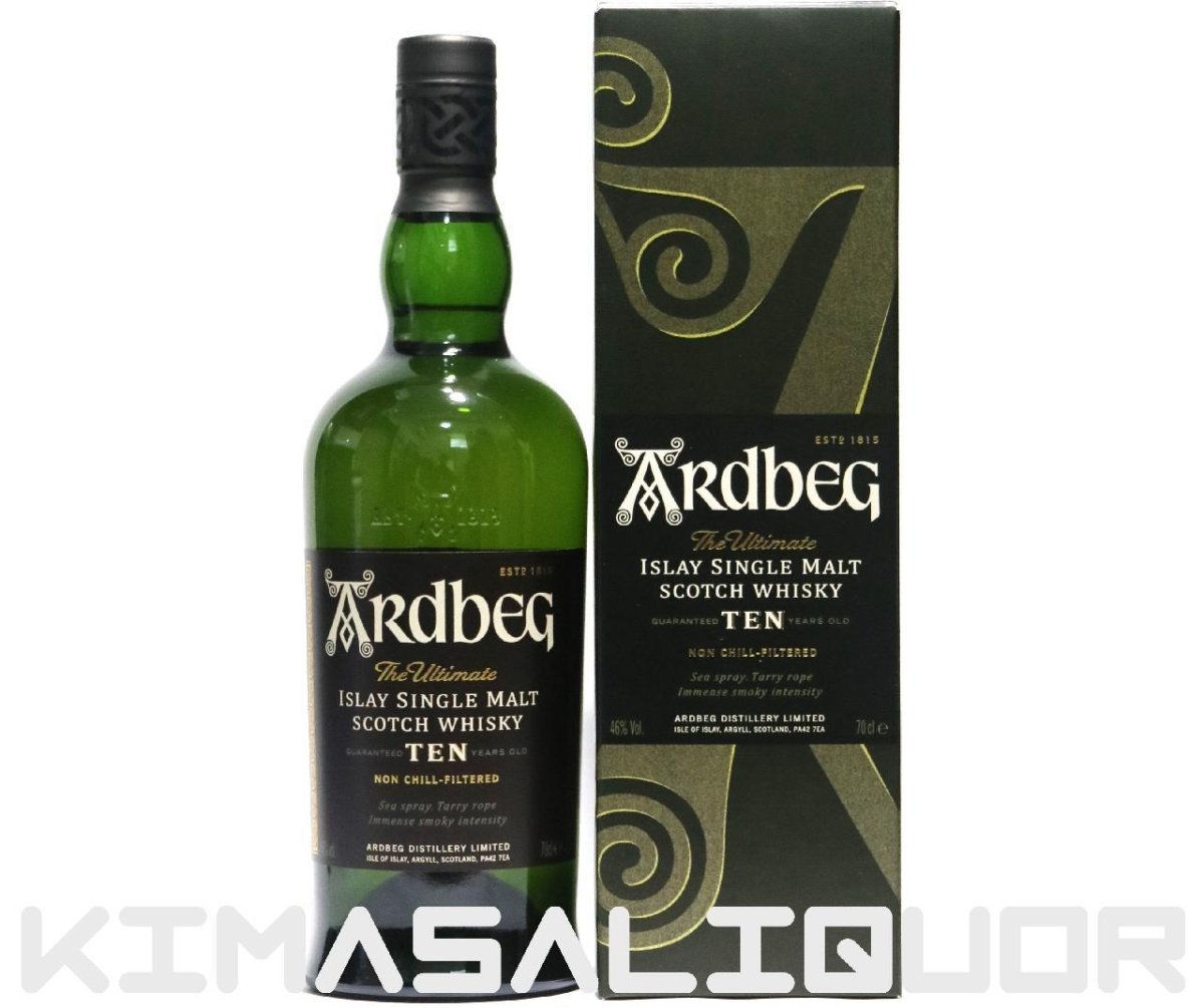 画像1: [特価] アードベッグ 10年 正規品 箱付き 46度 700ml (1)