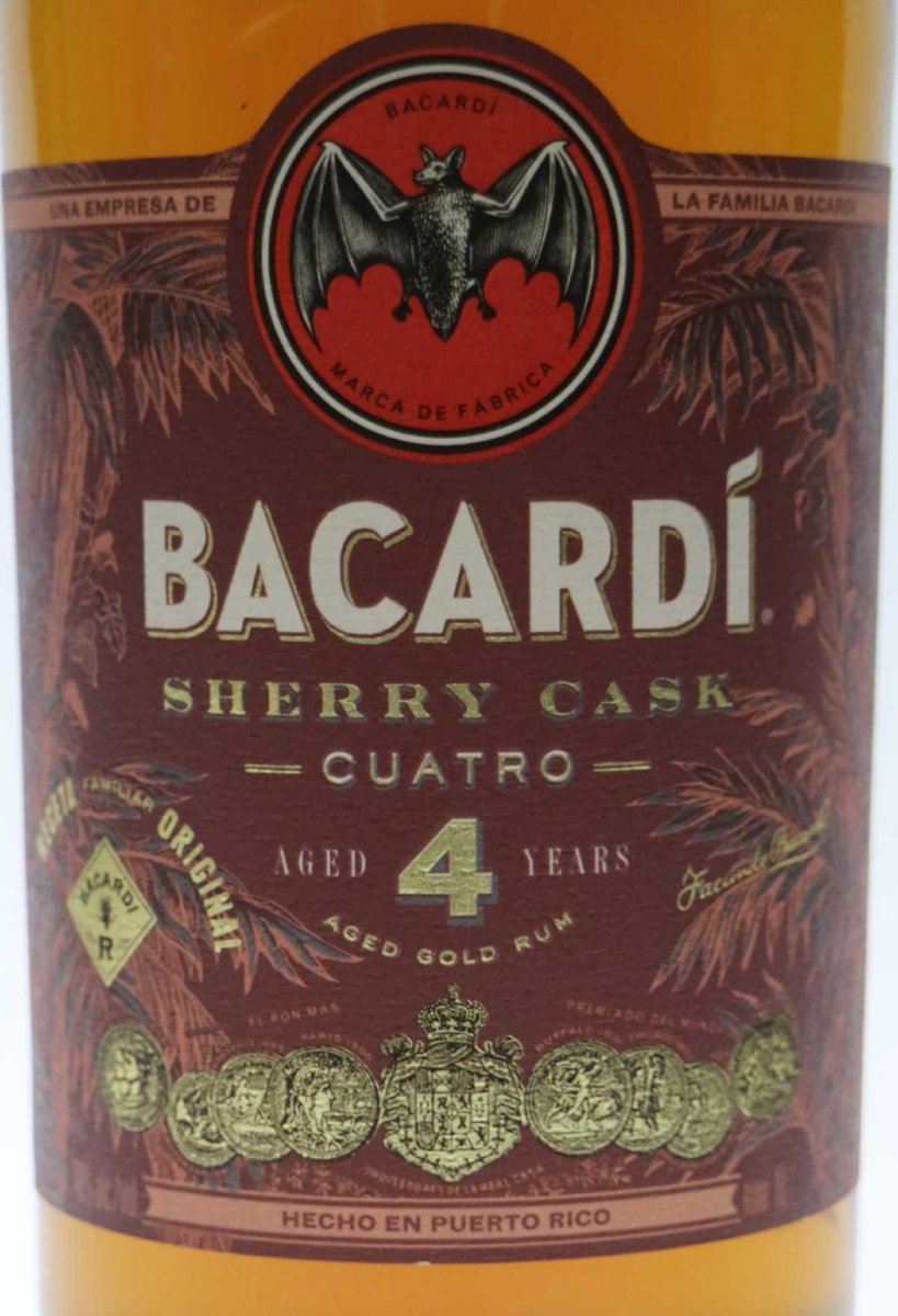 画像2: [特価] バカルディ クアトロ シェリーカスク 並行品 40度 1000ml (1L) (2)