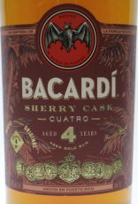 画像2: [特価] バカルディ クアトロ シェリーカスク 並行品 40度 1000ml (1L) (2)
