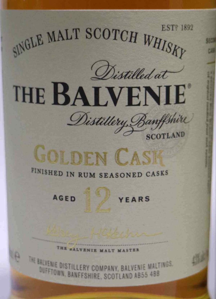 画像2: [特価] ザ・バルヴェニー 12年 ゴールデンカスク 並行品 箱付き 43度 700ml (2)