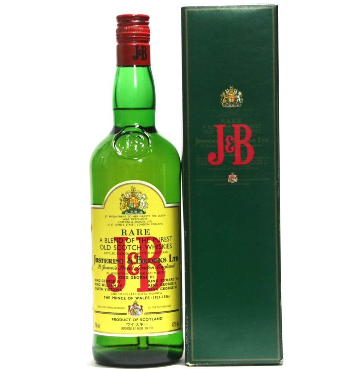 画像1: [古酒] J&B レア 正規品 箱付き 43度 750ml (1)