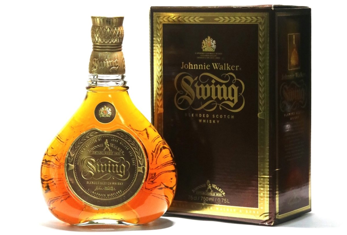 画像1: [古酒] ジョニーウォーカー スウィング （スイング） 正規品 箱付き 43度 750ml (1)