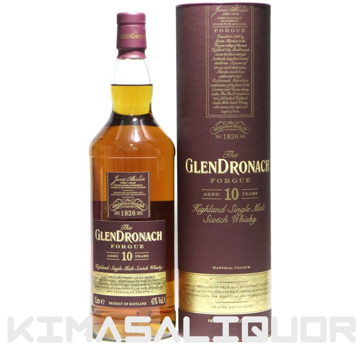 画像1: グレンドロナック 10年 フォーグ 並行品 箱付き 43度 1000ml (1L) (1)