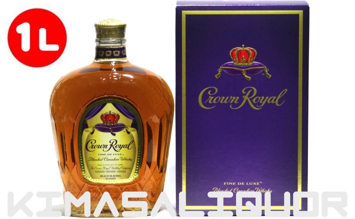 画像1: クラウンロイヤル（クラウンローヤル）並行品 布袋・箱付き 40度 1000ml (1L) (1)