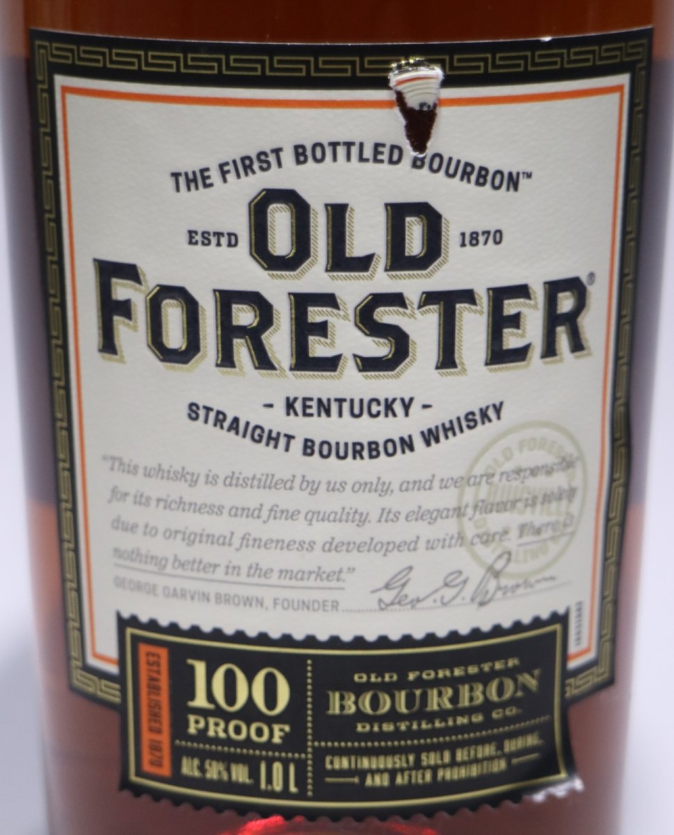 画像2: [アウトレット] オールドフォレスター 100プルーフ 並行品 50度 1000ml (1L) (2)