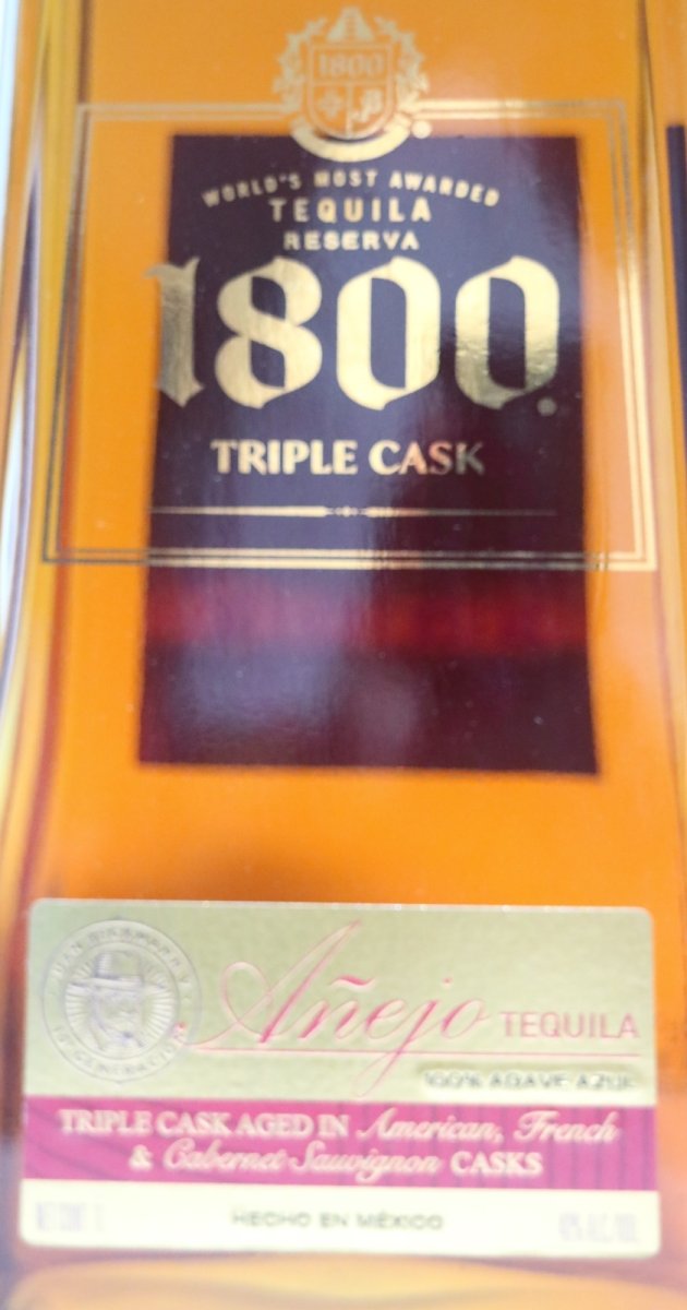 画像2: クエルボ 1800 アネホ トリプルカスク 並行品 40度 1000ml (1L) (2)