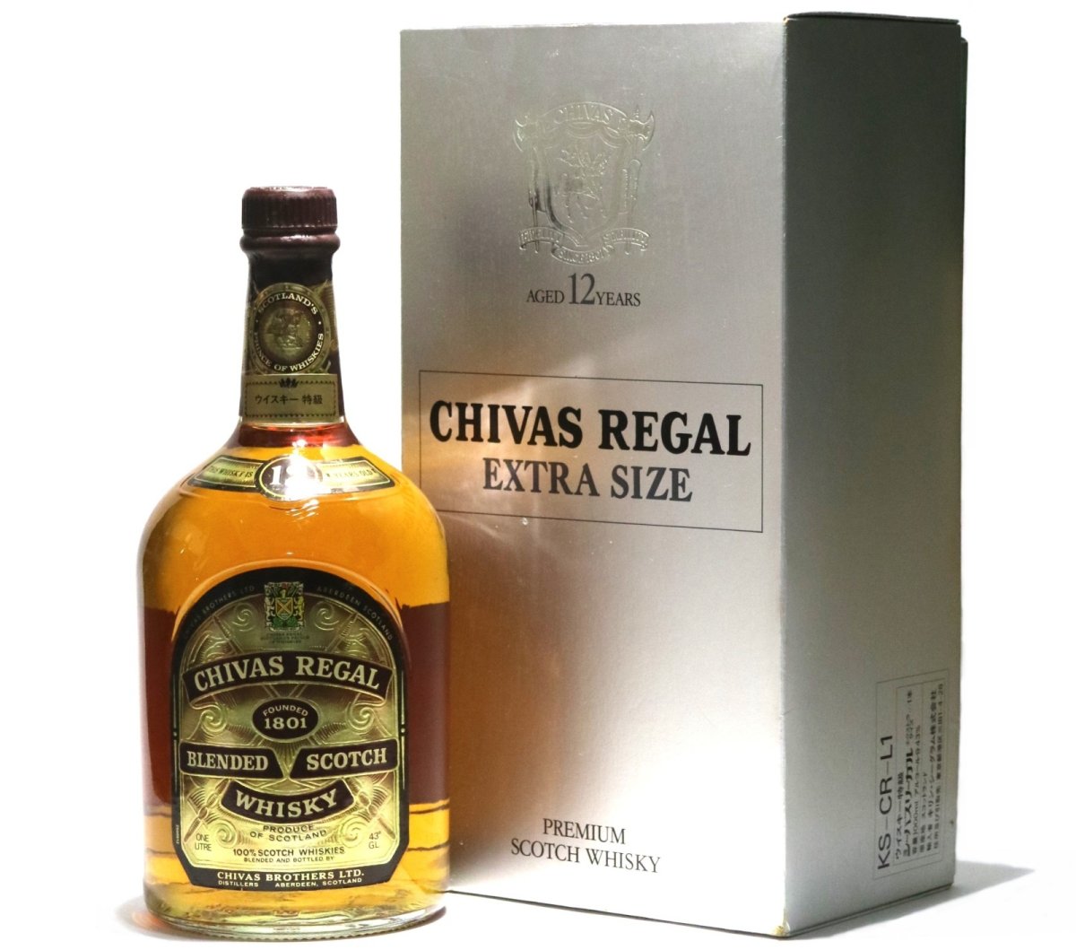 画像1: [古酒] シーバスリーガル 12年 特級表示 正規品 箱付き 43度 1000ml (1L) (1)