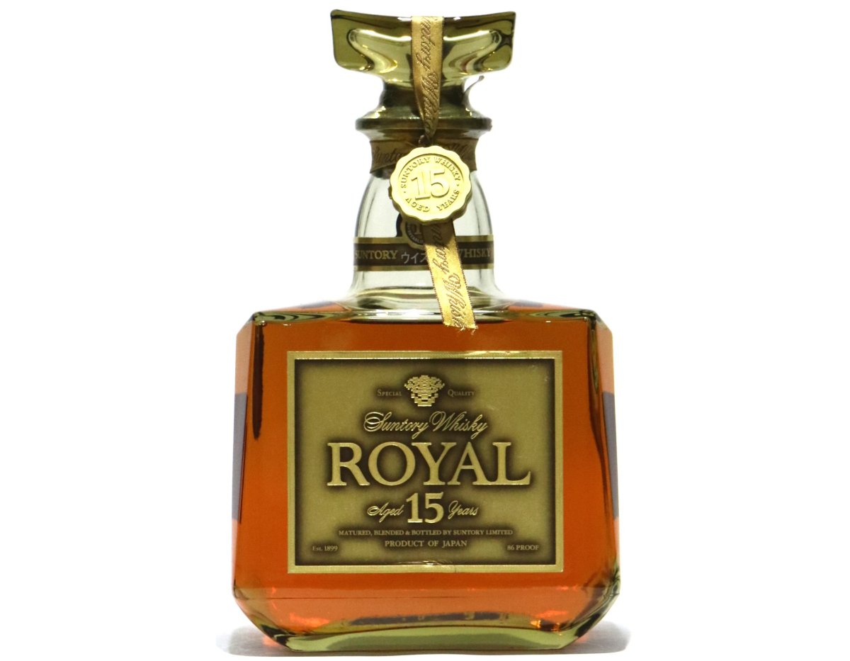 画像1: [古酒] サントリーウイスキー ローヤル 15年 ゴールドラベル クリアボトル 43度 750ml (1)