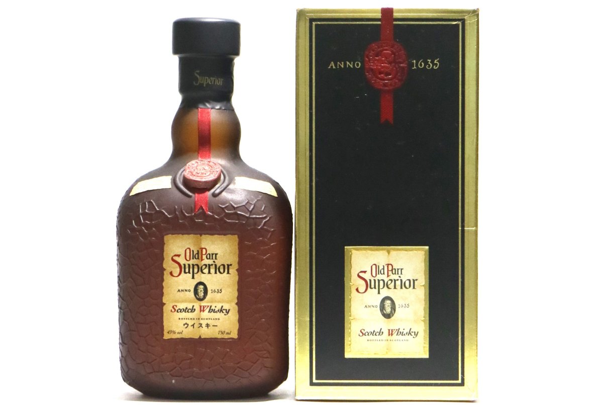 画像1: [古酒] オールドパー スーペリア 正規品 箱付き 43度 750ml (1)